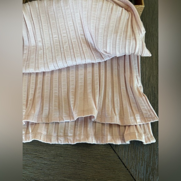 Eileen Fisher Wide Rib Stretch Crewneck top Size Medium EUC Powder Pink - Picture 4 of 7